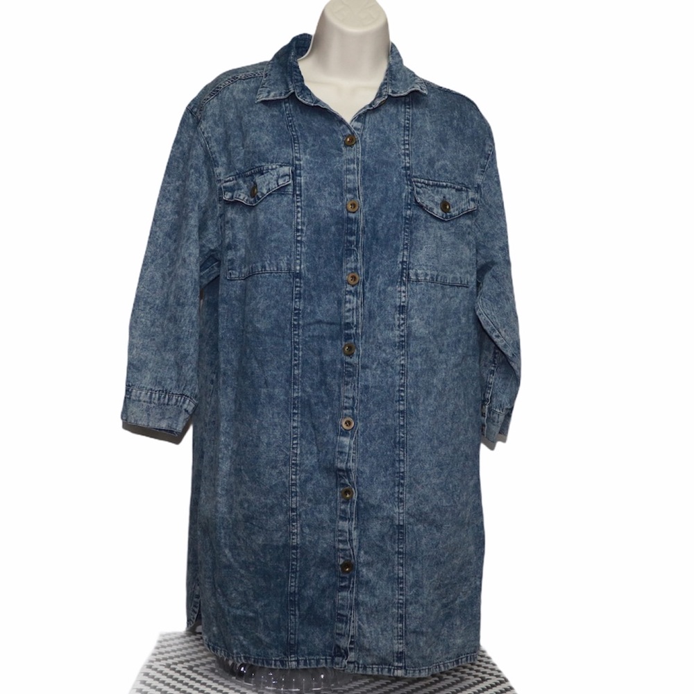 Billy Flying Tomato Denim Acid Button Down Small